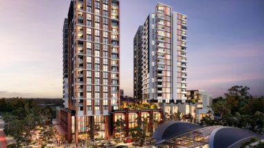 紧靠地铁站，坐拥购物中心的新兴住宅社区